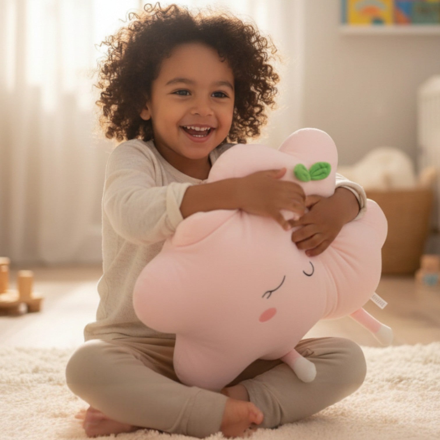 Almofada de Pelúcia Toque de Seda Nuvem Serena