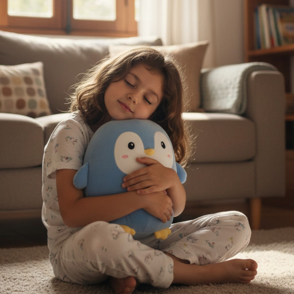 Pinguim de Pelúcia Nuvem – Almofada de Repouso