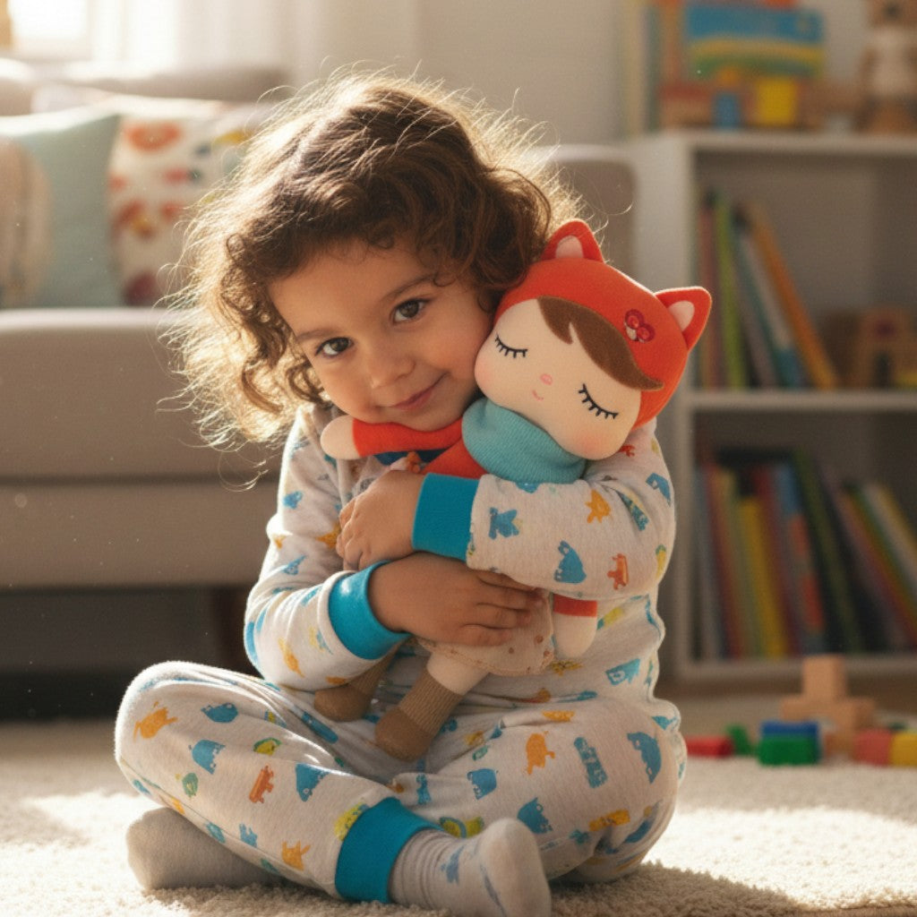 Boneca Flora Aveludada Raposa de Encanto Ruivo