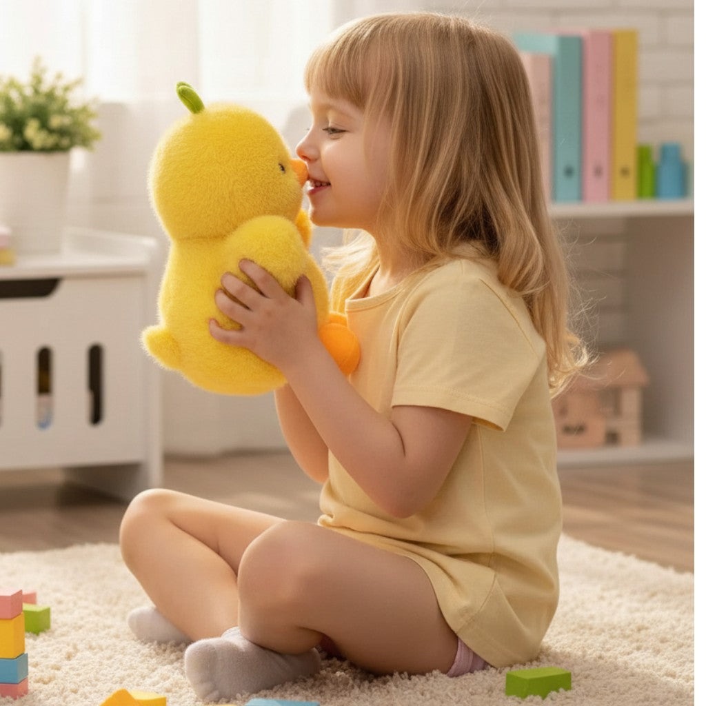 Pintinho de Pelúcia Amarelinho Bordado