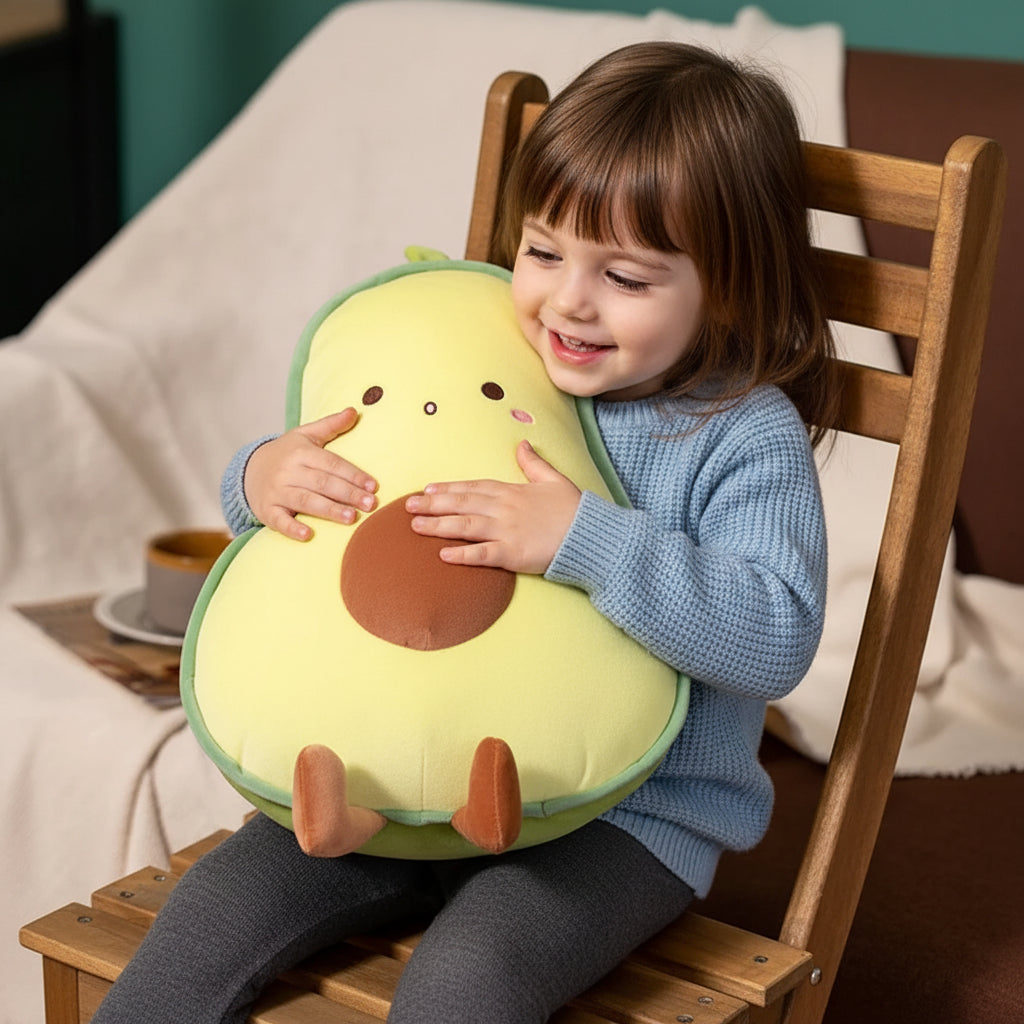 Almofada Abacate de Pelúcia Extremamente Macia