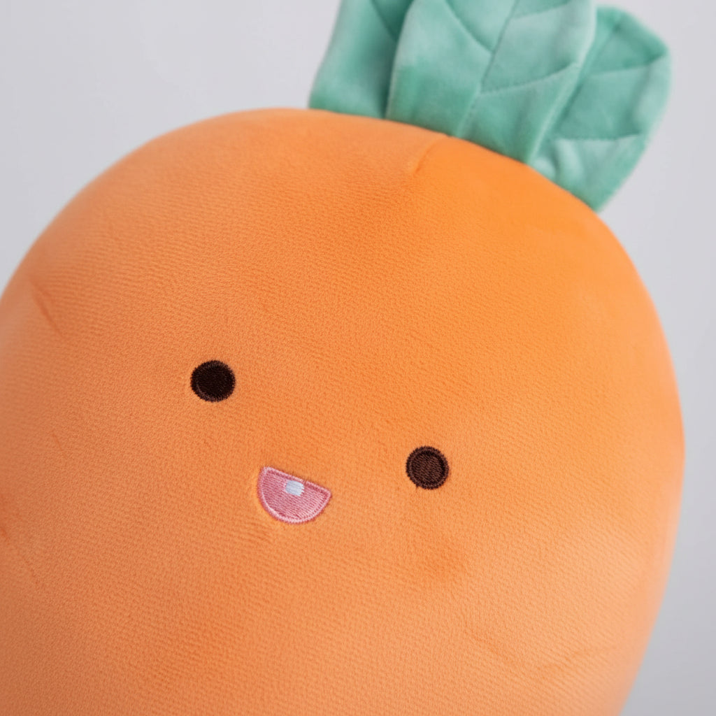 Almofada Cenoura de Pelúcia Extremamente Macia