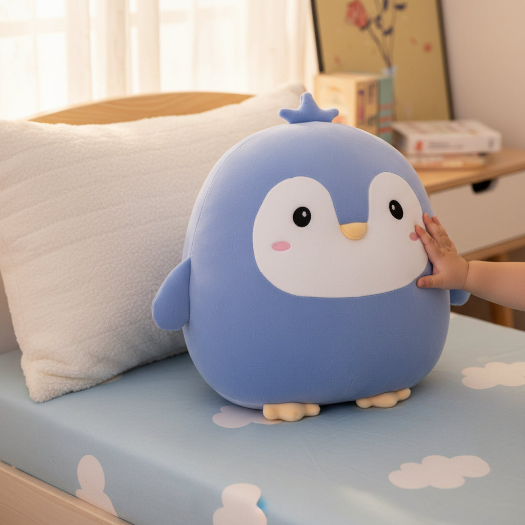 Pinguim de Pelúcia Nuvem – Almofada de Repouso