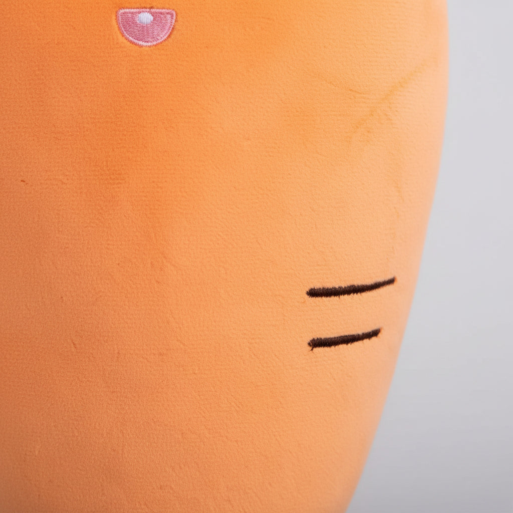 Almofada Cenoura de Pelúcia Extremamente Macia